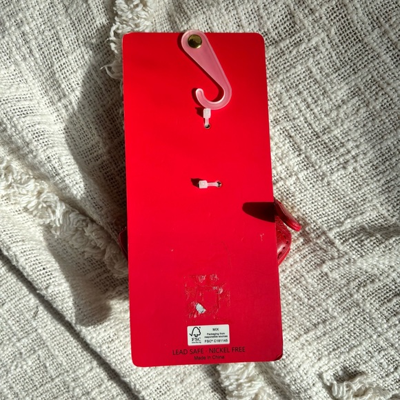 Piper Gold and Red Bag Charm Key Chain - Picture 5 of 6